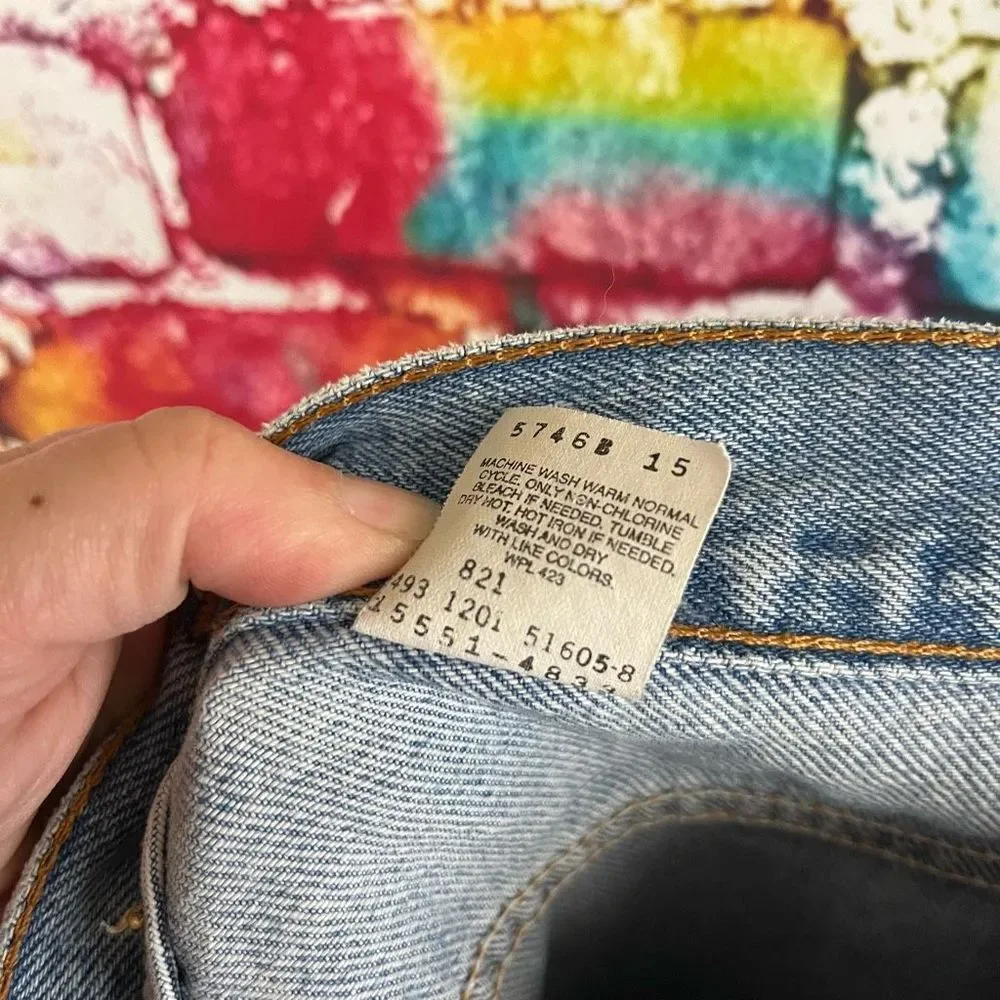 Vintage Y2K Levi's 550 Relaxed Fit Tapered Leg 12 Mis Medium Jeans - Picture 6 of 9